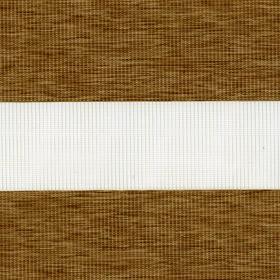 Рулонные шторы день-ночь зебра этник 2868 св. коричневый 270 см, фото